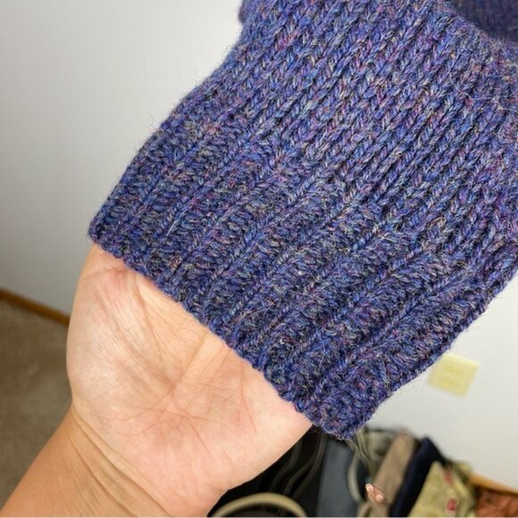 Vintage Flannery Blue‎ Ireland 100% Wool V-Neck Cardigan Sweater - Picture 3 of 11